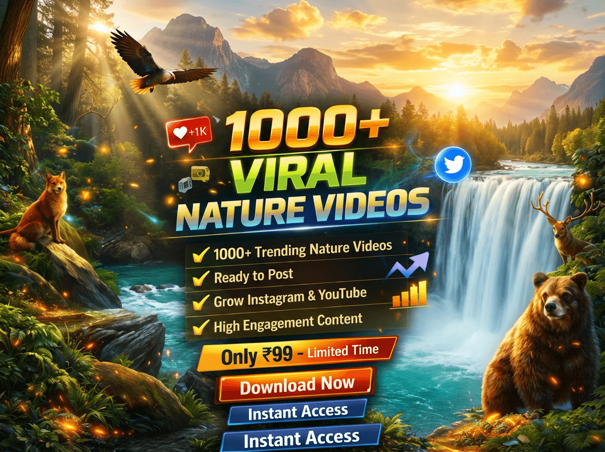 1000+ Nature & Wildlife Reels
